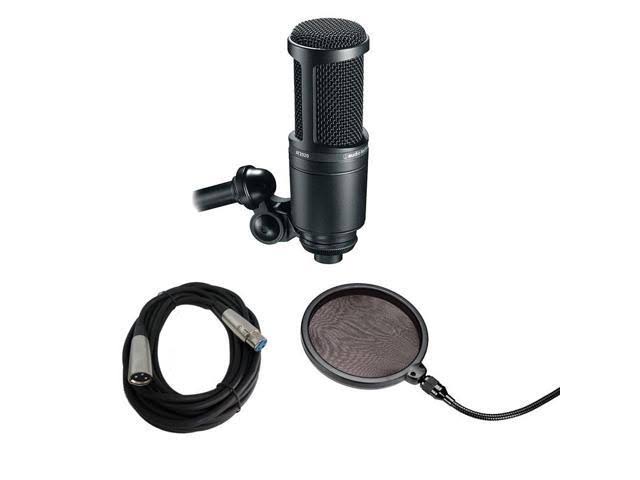 Audio Technica Condenser Studio Microphone - with Pop Filter/Mic Cable
