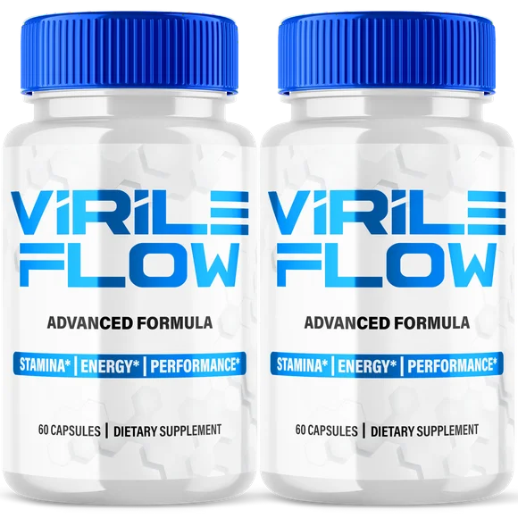 Virile Flow for Men Advanced Formula Performance Supplement Male Health and Wellness 120 Capsules - Kansas Nuitrition - HNZSDS