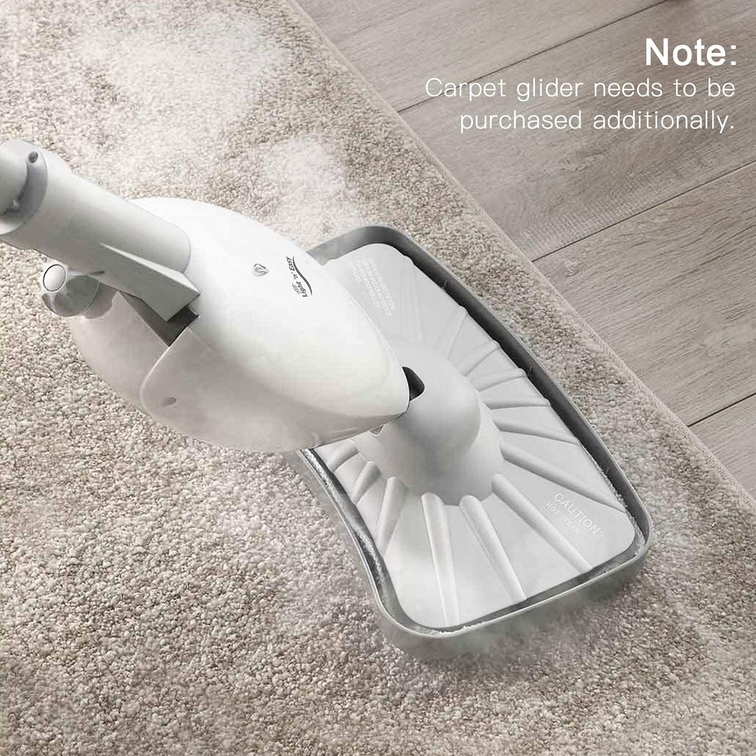LIGHT 'N' EASY Steam Mop, Floor Steamers for Hardwood and Tile,Lightweight Steam Mops for Laminate Floor,Carpet Steamer,Wood Floor Mop Steam Cleaners