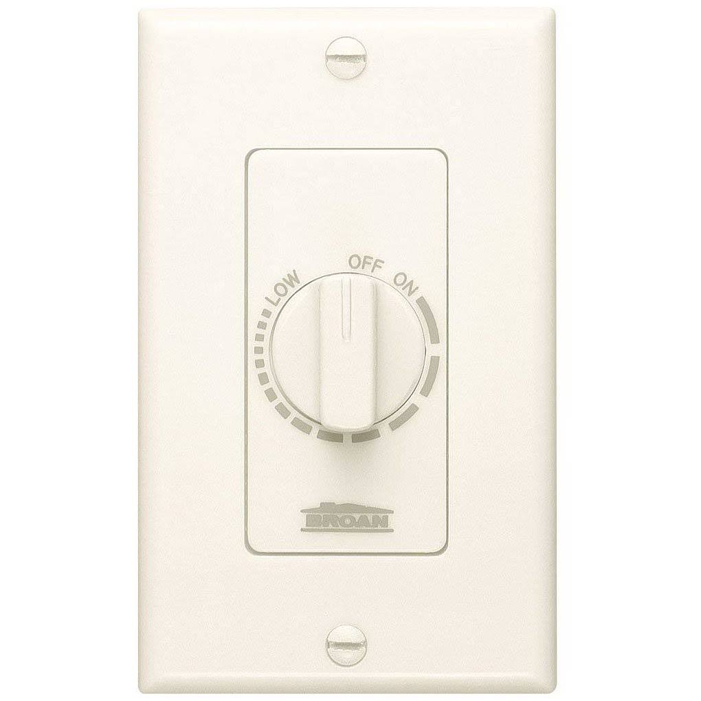 Broan 57V Electronic Variable Speed Control Ivory 3 Amp Capacity 120V Bath Fan