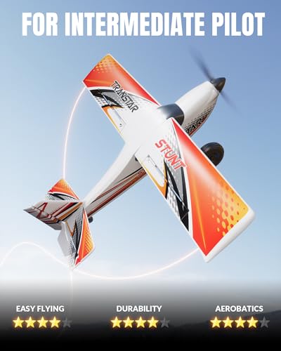 VOLANTEXRC RC Plane Trainer Sport Cub 4CH Remote Control Airplane with Prop Saver, 6-Axis Gyro Stabilizer & 3 Modes to Fly