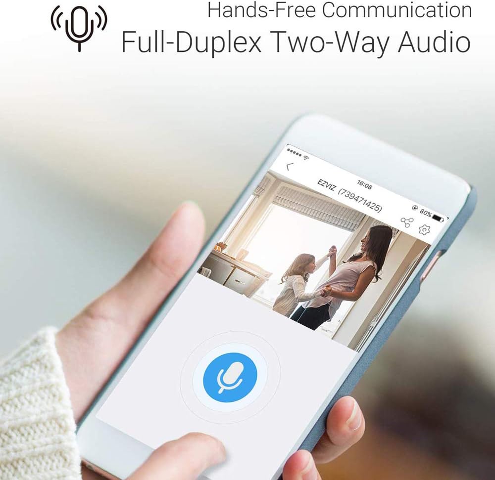 EZVIZ EZ2461C2WH C6CN 1080p Pan Tilt Security Camera 2 Pack