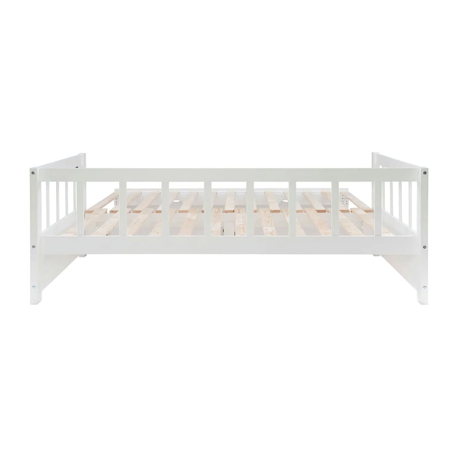 Linon Macey Wood Storage Trundle Daybed in White