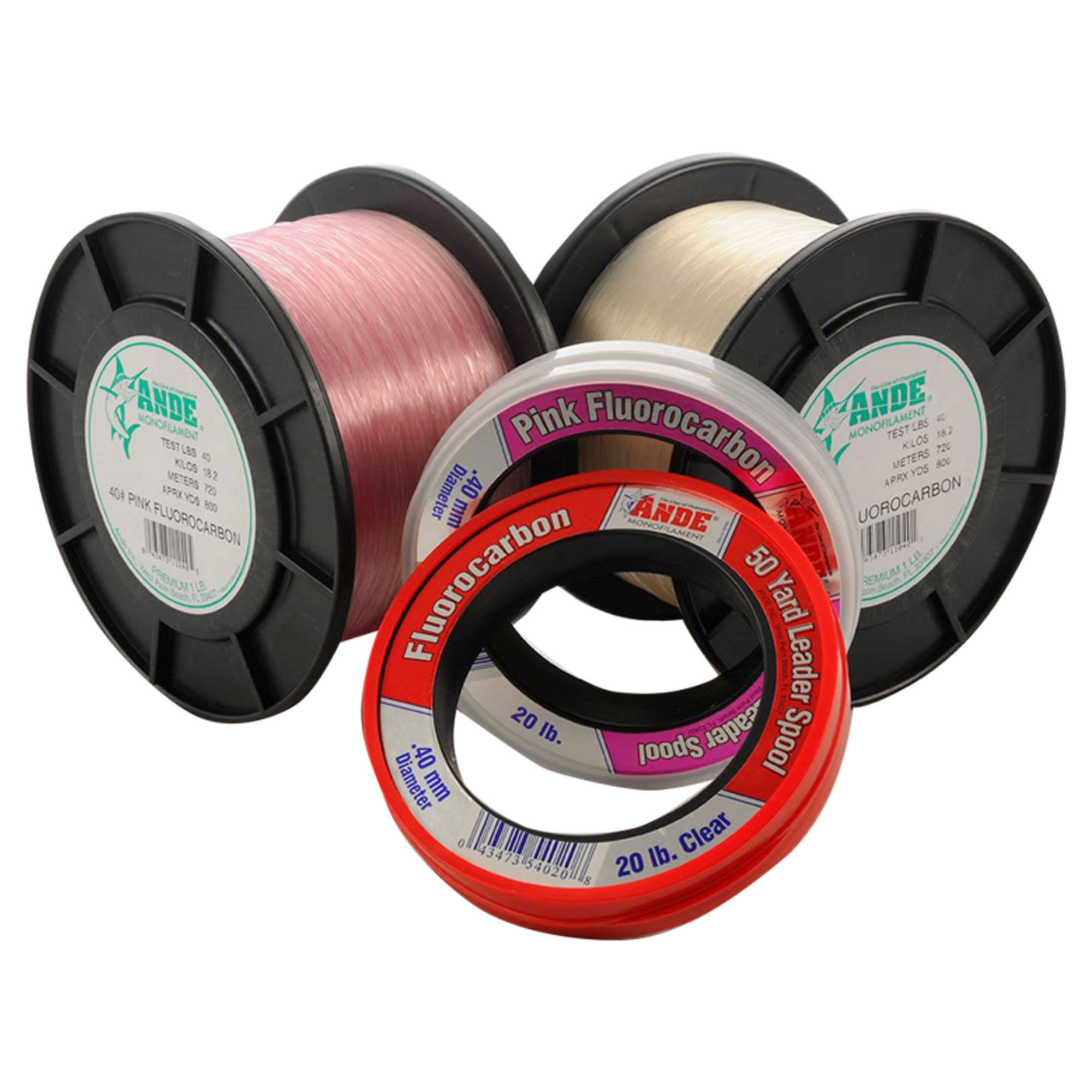 Ande Fluorocarbon Leader - 50yd 120lb Clear - FCW50-120