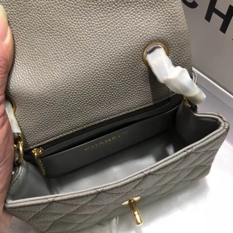 Chanel Caviar Leathe 17Cm Class-Flap Bag 1115