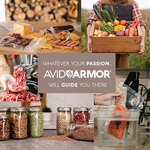 Avid Armor Chamber Vacuum Sealer Guide Series Double Wire Seal Bar Powered by Rotary Oil Pump, Perfect for Liquid-Rich Wet Foods, Cooking Sous Vide