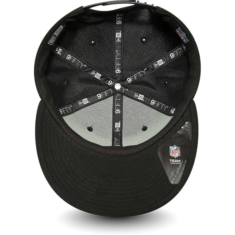 New Era 9FIFTY Snapback Cap - Outline Oakland Raiders Black S/M