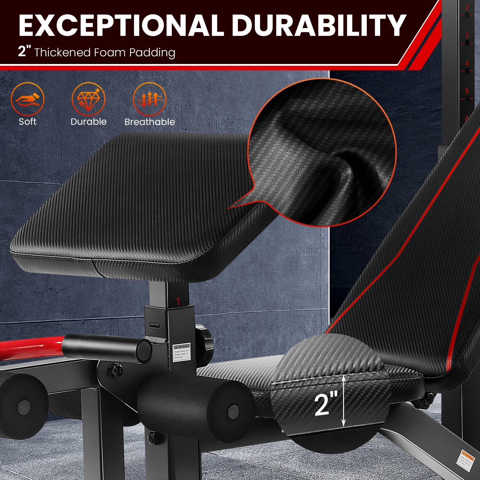 VIBESPARK Adjustable Weight Bench 900LBS Olympic Weight Bench Set with Barbell Rack, Preacher Curl