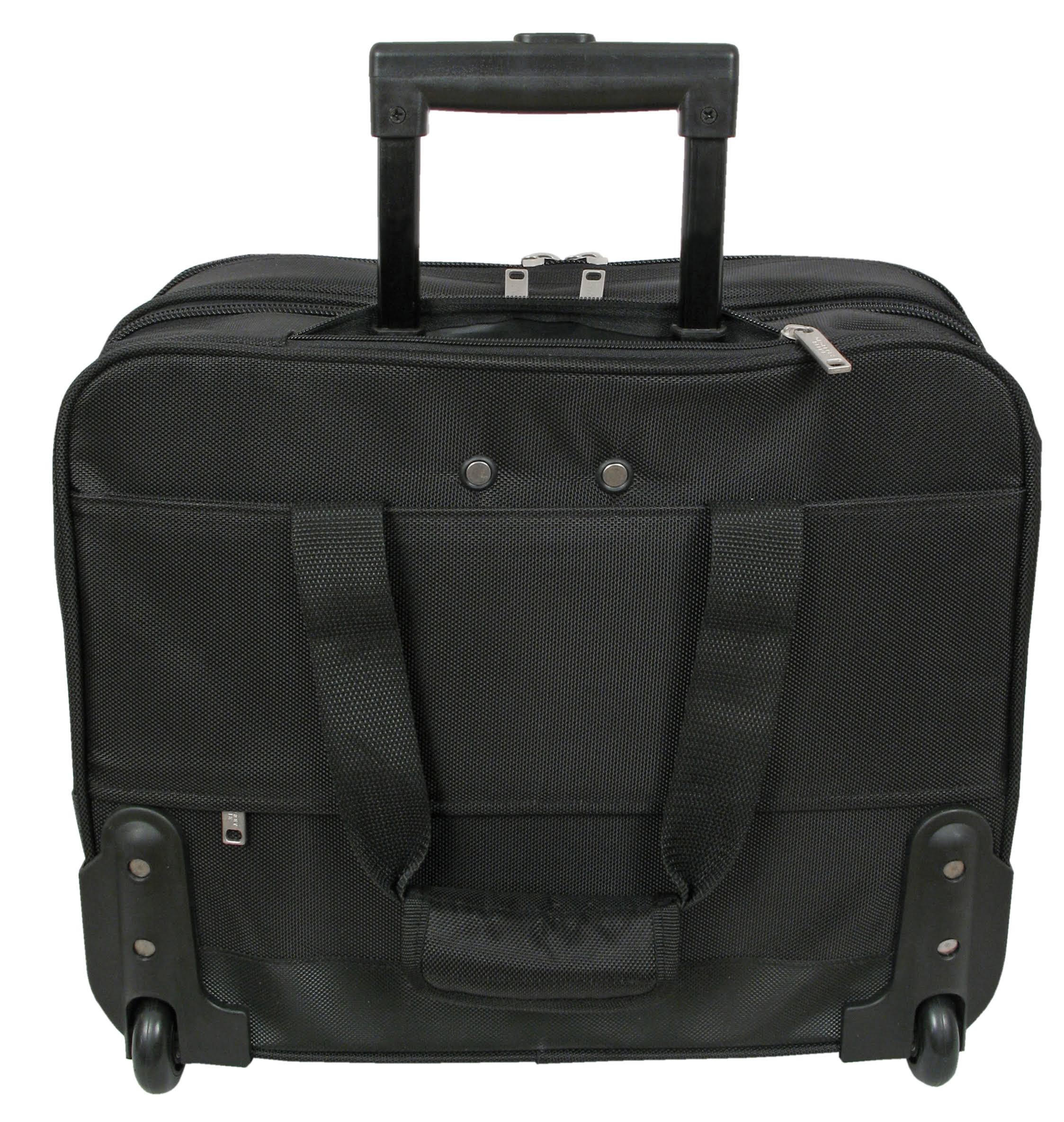 Geoffrey Beene Black w/ Gray Tech Rolling Business Case