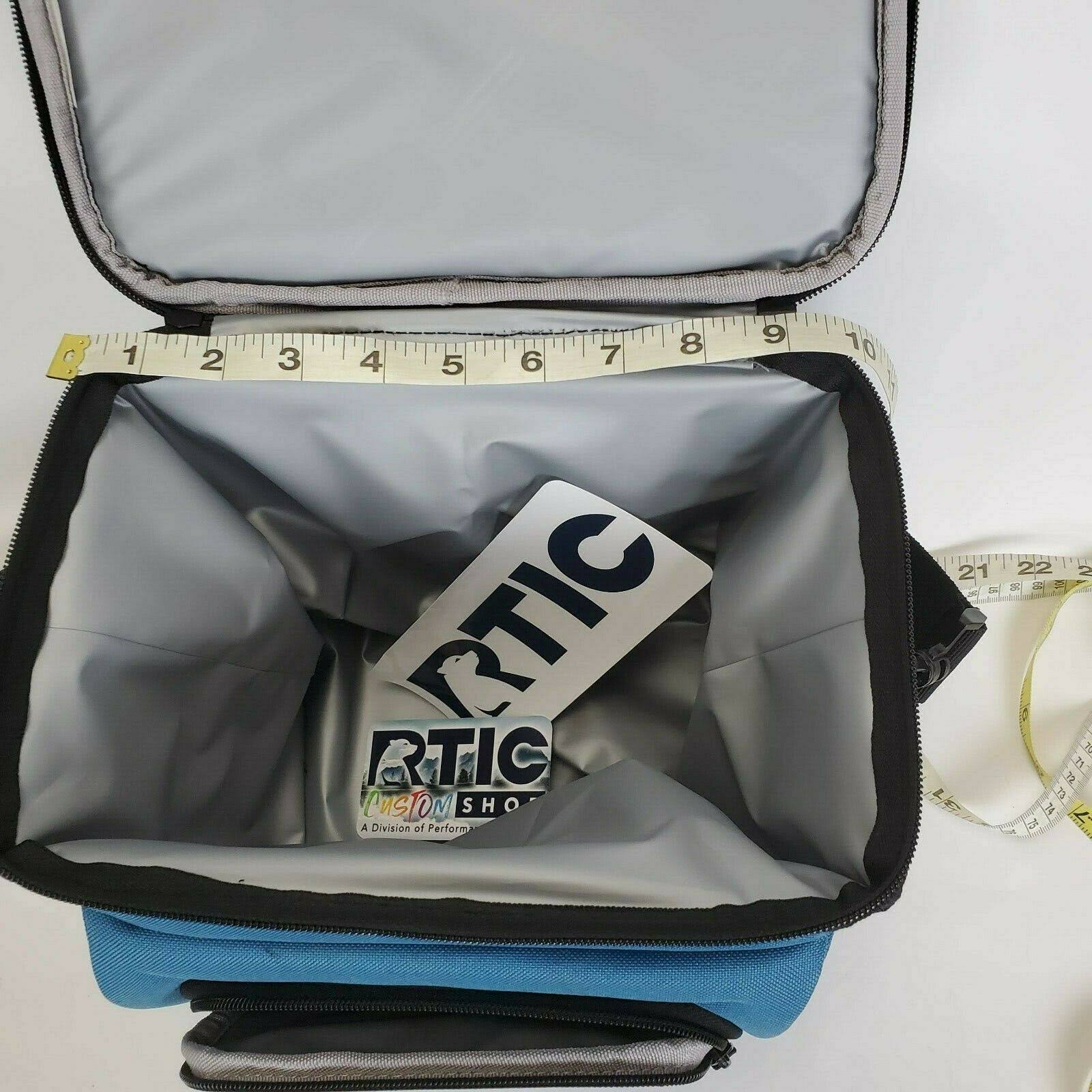 RTIC Day Cooler, Light Blue, 8 Can, Insulated Bag with Zipper