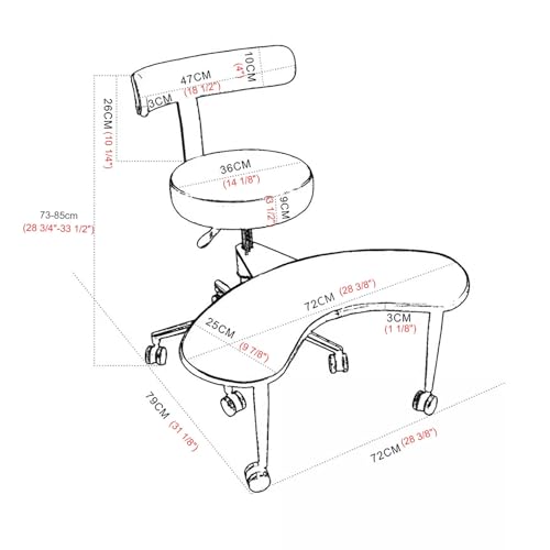 ADHD Office Chairs for Adults Cross Legged, Foot Rest Cross Legged Kneeling Chair for Yoga Lovers