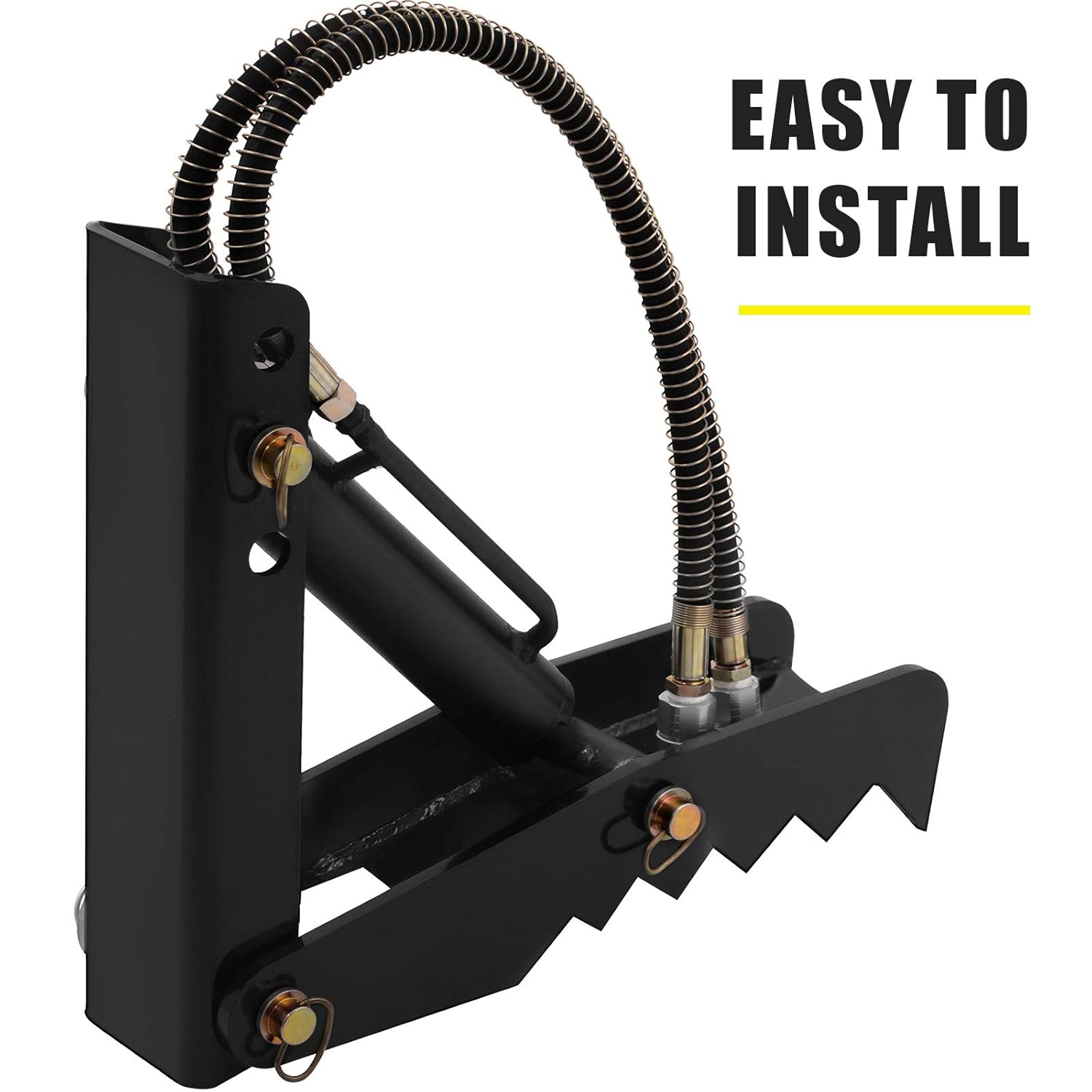 Mophorn 18 Hydraulic Backhoe Thumb, 1/2 Thickness Heavy Duty Excavator Thumb, Black Steel Weld On Thumb Attachments with Hydraulic Cylinder