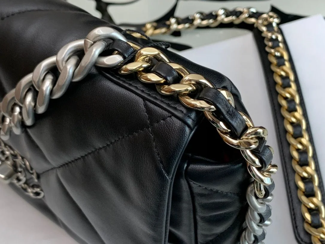 Chanel Classic Flap Bag Black For Women 10.2in/26cm