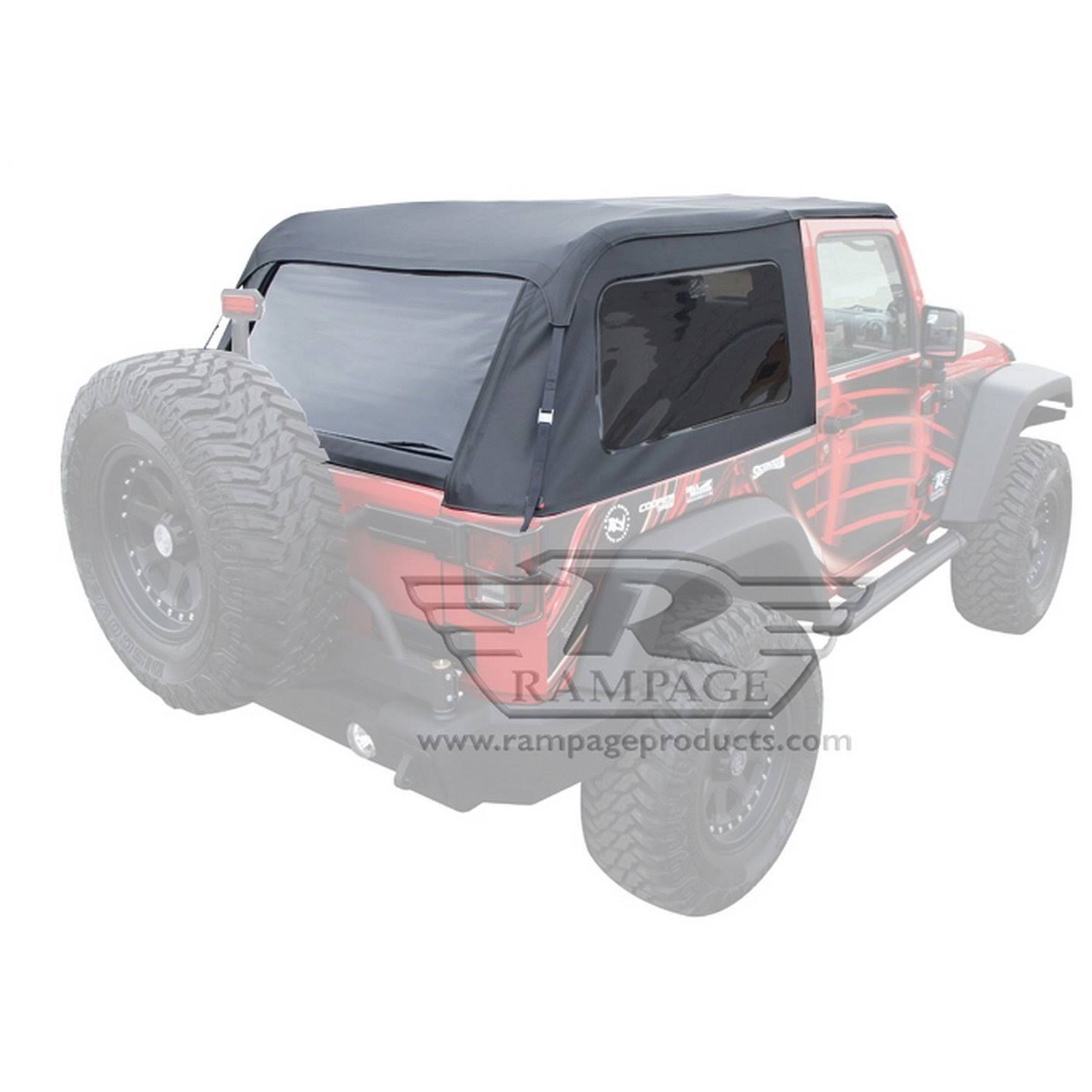 Rampage 106135 Frameless Soft Top Kit 07-15 Wrangler (JK)