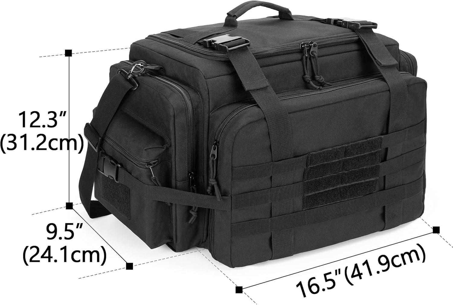 SAMDEW Patrol Bag, Police Gear Bag for Law Enforcement & Police Equipment, Car Front Seat Organizer for Police, Truckers & Travelers