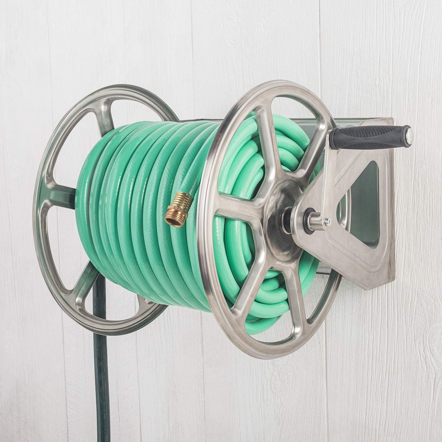 Liberty Garden Products 709-S2 Hose Reel, Stainless Steel