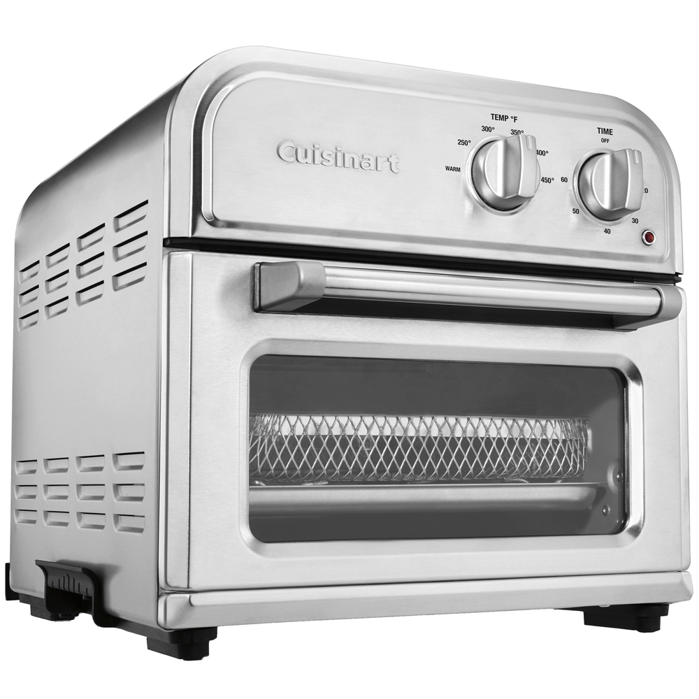 Cuisinart High-Efficiency Air Fryer Silver AFR-25 with Home Basics 5-Pieces Knife Set with Cutting Board