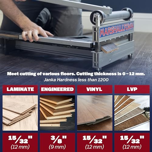 MARSHALLTOWN Ultra-Lite Flooring Cutter 13", Made in the USA, Cuts Vinyl Plank, Laminate, Engineered Hardwood, Siding, and More