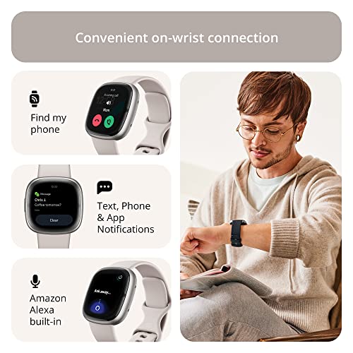 Fitbit Sense 2 Advanced Health and Fitness Smartwatch with Tools to Manage Stress and Sleep, ECG App, SpO2, 24/7 Heart Rate and GPS