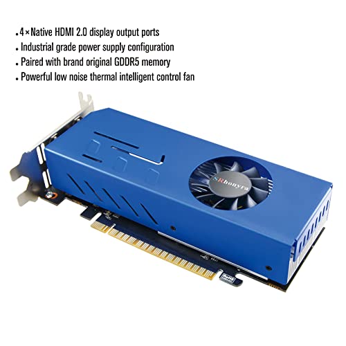 GTX 750 Ti 4GB Graphics Card GDDR5 Dual Slot 4HDMI Monitor Video Card 128-Bit PCIe Bus Powered