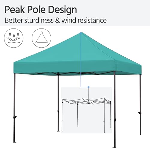 Yaheetech Heavy Duty Pop Up Canopy Tent, 10x20 Commercial Instant Shelter Tent for Wedding, Parties, Adjustable Outdoor Canopy with Wheeled Carry Bag