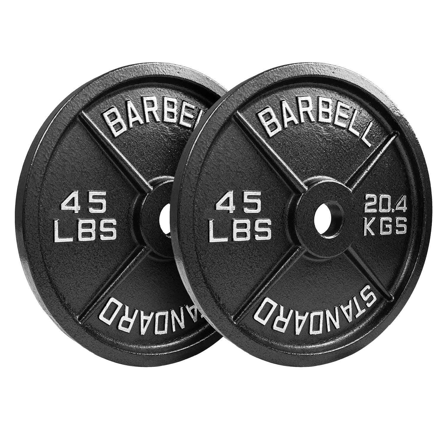 Steel Olympic Plates Set Olympic Standard Premium Coated 2.5lb, 5lb, 10lb, 25lb and for Weight Lifting Powerlifting - Sports Supplies Online Store