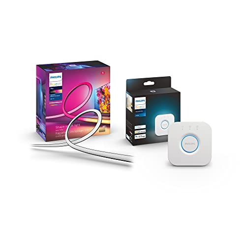 Philips Hue Play Gradient 65" Smart TV Light Strip, Flowing Color-Changing LED Strip Lights, Multicolor TV Backlight Sync with Music and Gaming