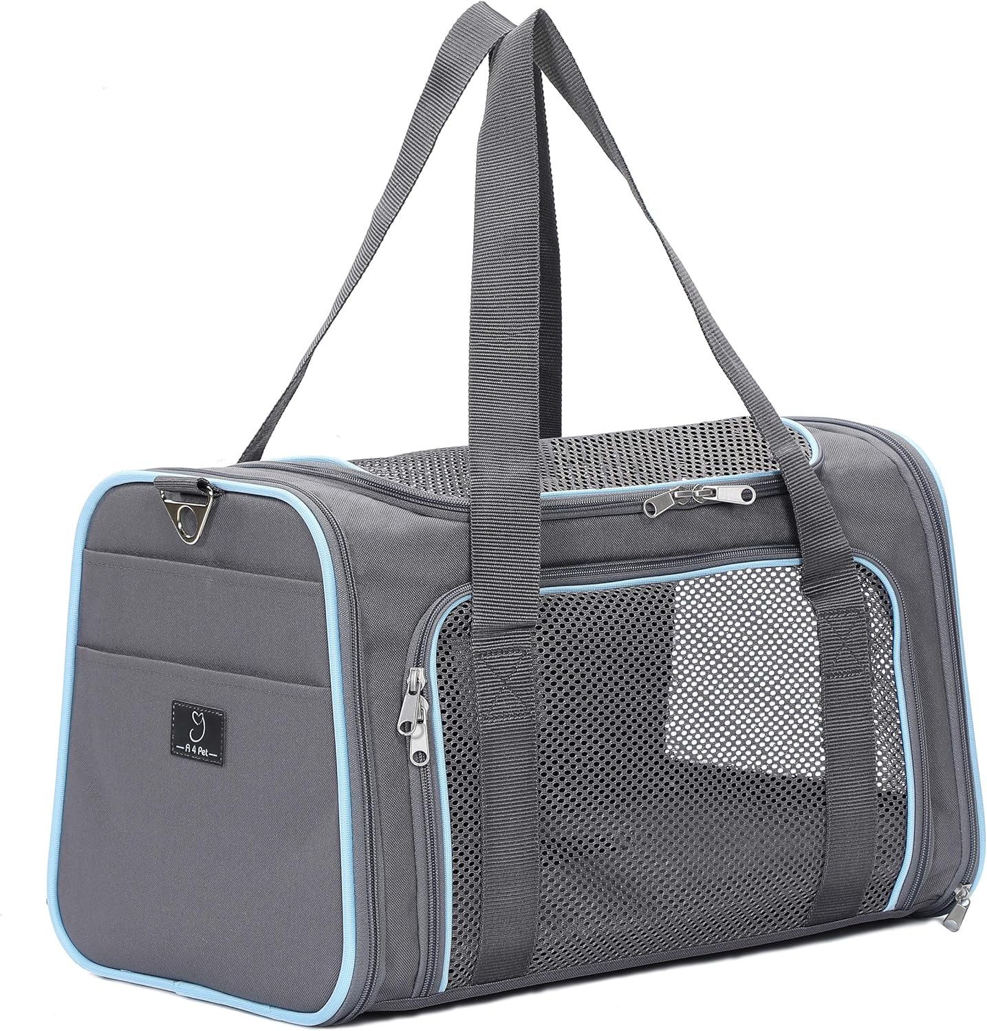 A4Pet Airline Approved Cat Carrier Dog Carriers,Removable Soft-Sided Portable Pet Travel Washable Carrier for Kittens,Puppies,Rabbit,Hamsters