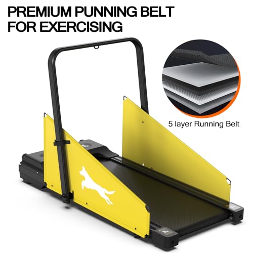 Dog Treadmill for Small & Medium Dogs, Indoor Pet Dog Running Machine with LCD Display, Fitness Treadmill for Dogs