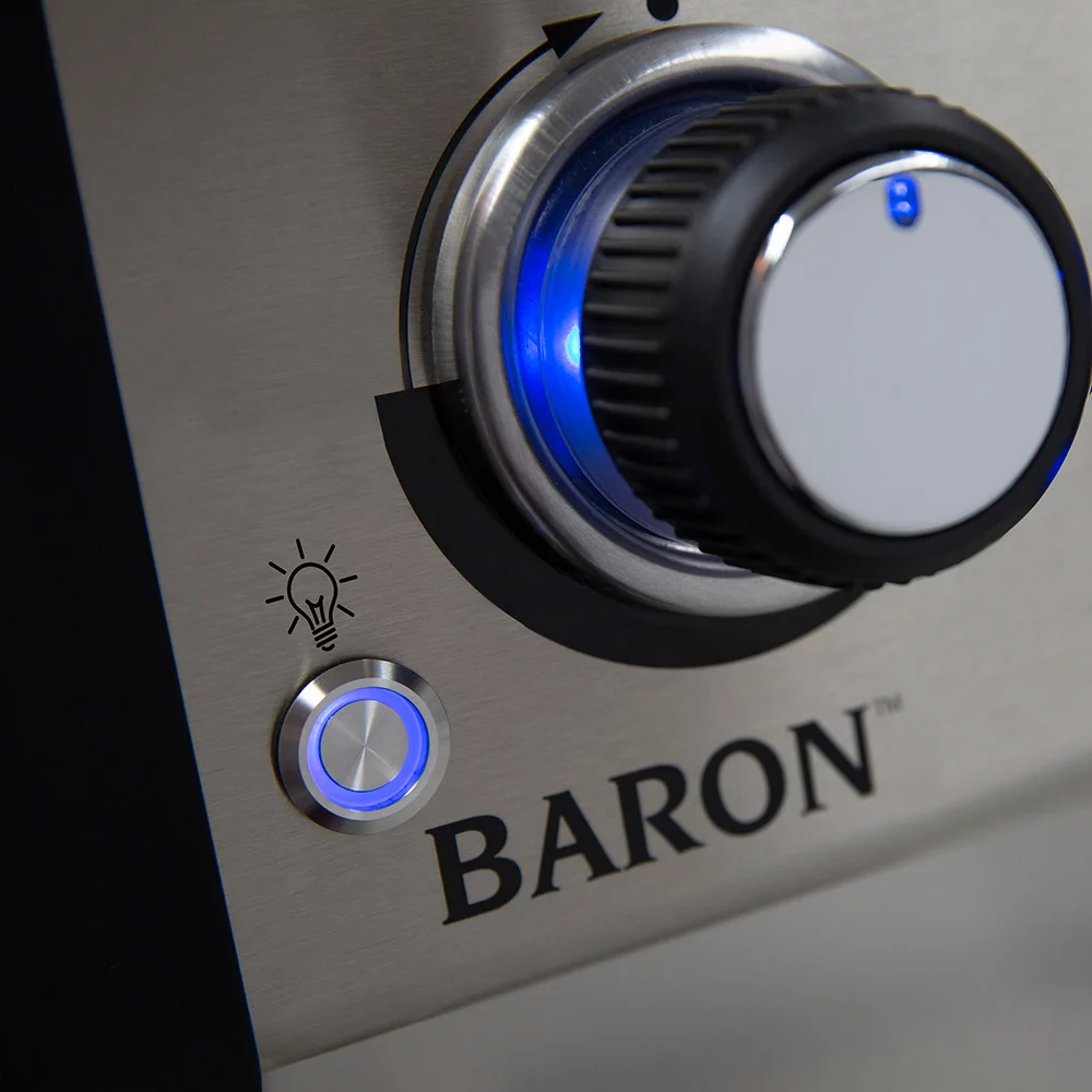 Broil King Baron 320 Pro 3-Burner Black 32,000 BTU Natural Gas Grill 874217