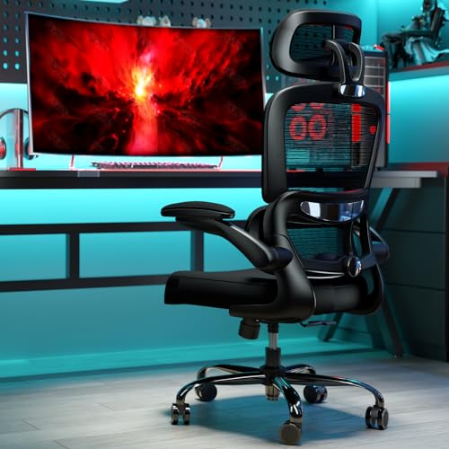 TRALT Office Chair Ergonomic Desk Chair, 330 LBS Home Mesh Office Desk Chairs with Wheels, Comfortable Gaming Chair