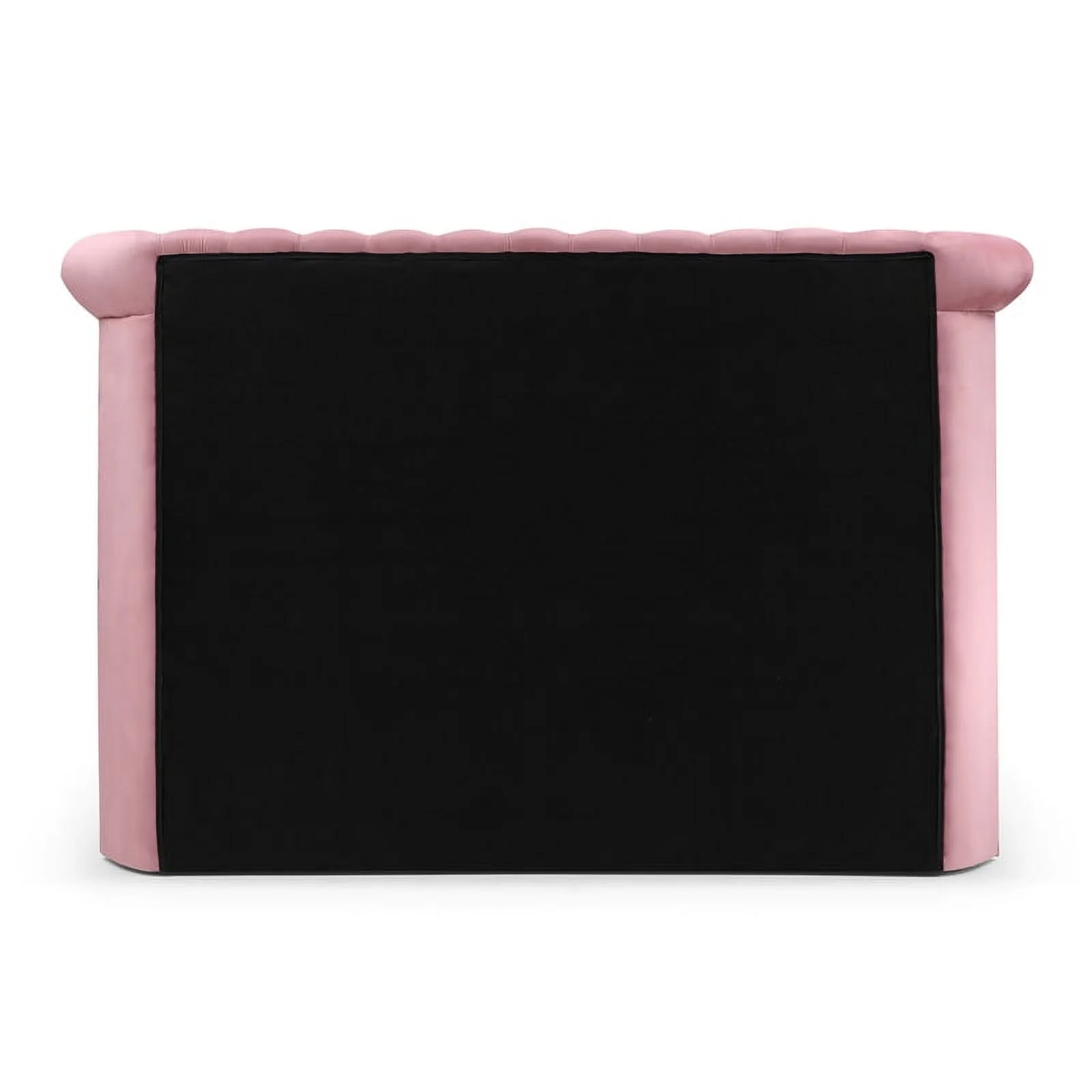 Better Home Products Elizabeth 91 x 101" Velvet Upholstered Queen Bed in Pink