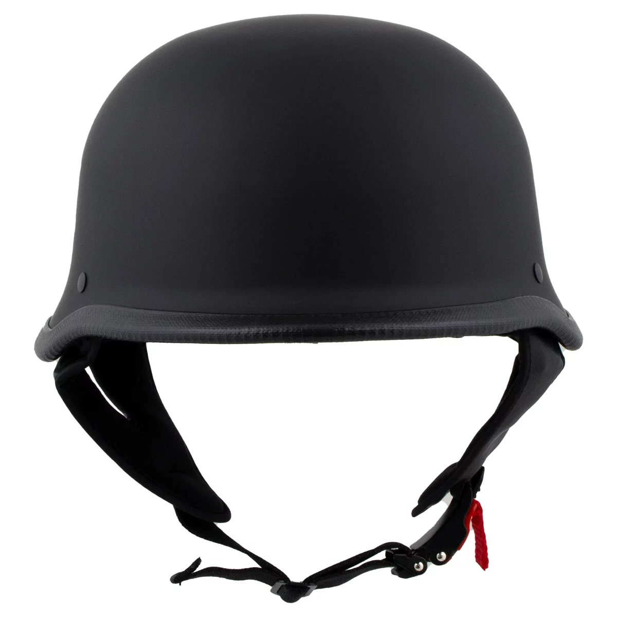 Milwaukee Helmets MPH9740DOT 'Motorrad' DOT German Style Matte Black Half Face Motorcycle Helmet for Men and Women Biker X-Large