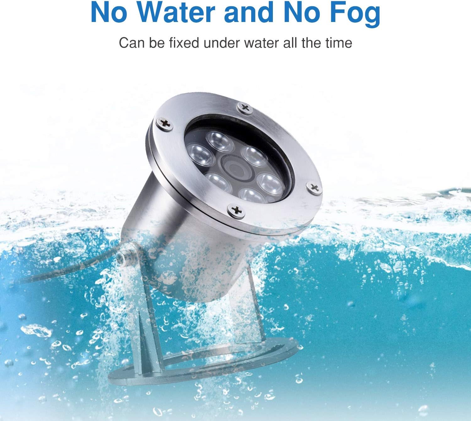 Barlus Underwater Koi Pond Camera 304 Stainless Steel IP68 1080P 2MP POE IP Camera