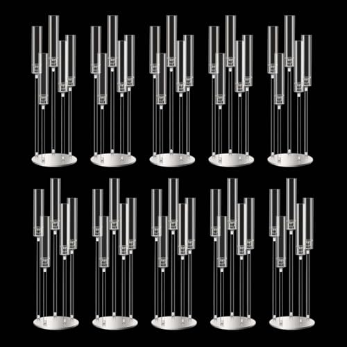 35inch 10pcs Black Candelabra Centerpieces for Tables 5 Arms Wedding centerpieces for Decorations