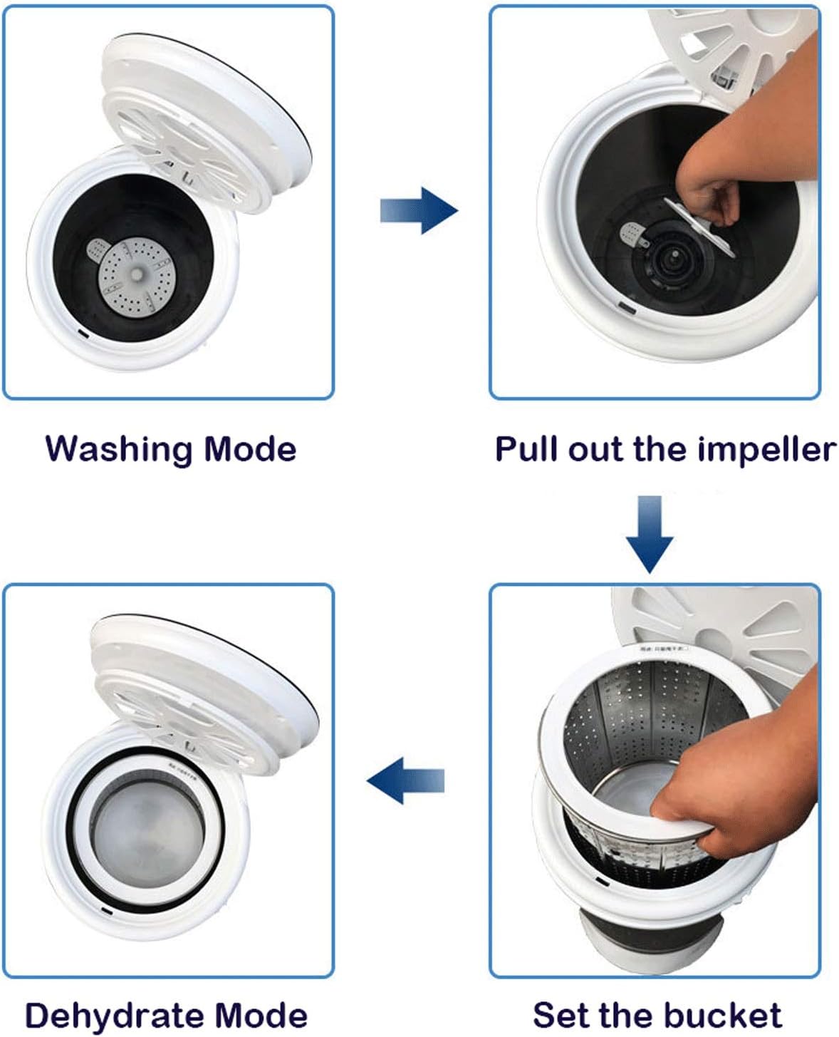 Portable Washer/Mini Washing Mini Washer Washing Machine with Blue-Ray Purifying function Portable Clothes Washer with Muntable Spin Bucket Space