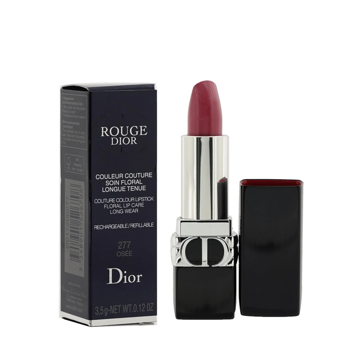 Christian Dior Rouge Dior Couture Colour Refillable Lipstick - # 766 Rose Harpers (Satin)  3.5g/0.12oz