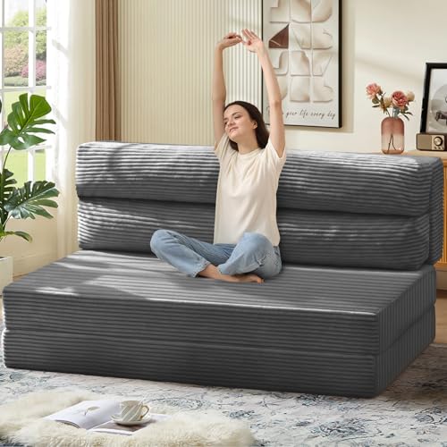 Folding Sofa Bed, Convertible Sleeper Chair with Pilow Foldable Matress