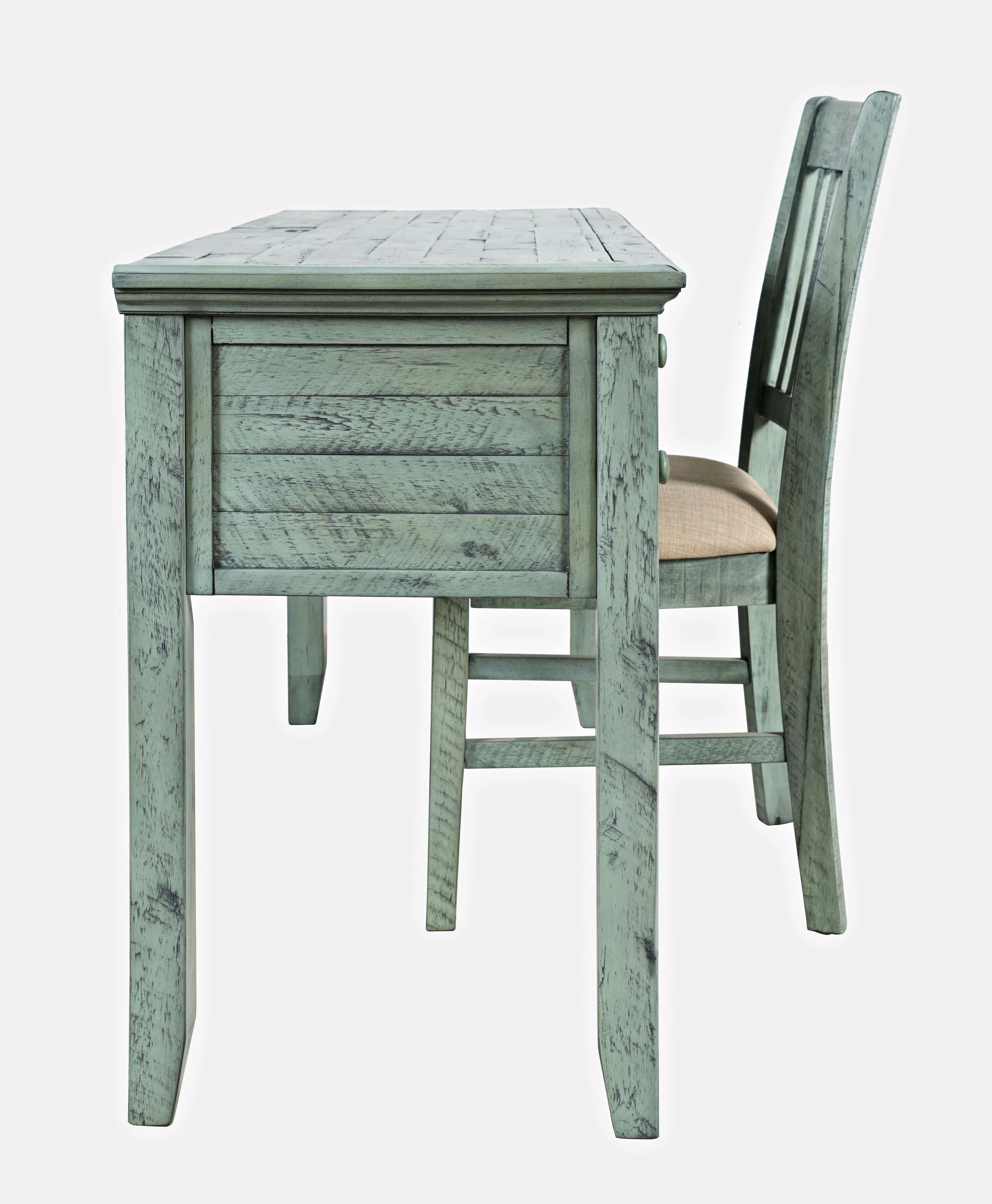 Jofran Rustic Shores Coastal Style USB Charging Desk and Chair Set