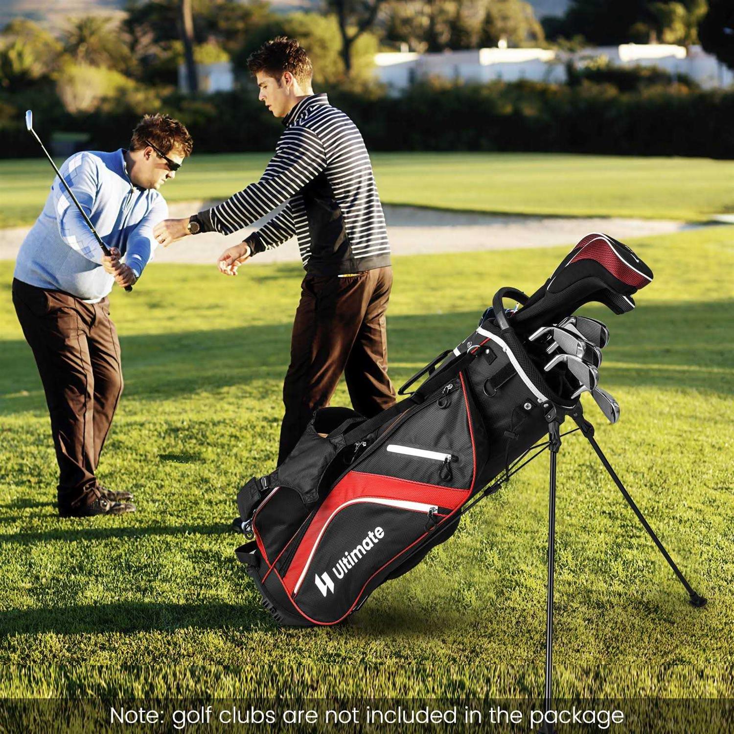 Costway Lightweight Golf Stand Bag with 14-Way Top Dividers &amp; 6 Pockets - Sports Supplies Online Store