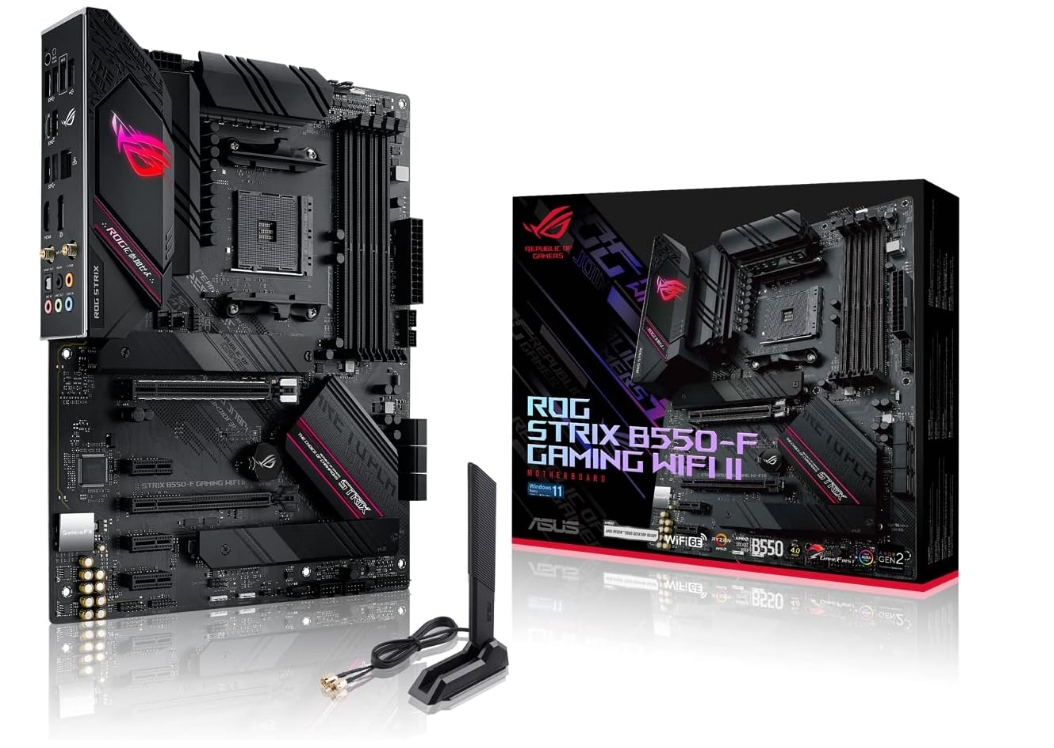 ASUS ROG STRIX B550-F GAMING WIFI II - Motherboard - ATX - Socket AM4 - AMD B550 Chipset - USB-C Gen2, USB 3.2 Gen 1