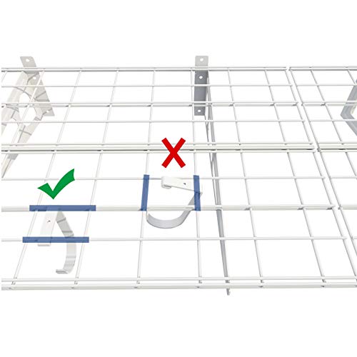 FLEXIMOUNTS 2-Pack 2x6ft Garage Shelving 24-inch-by-72-inch Wall Shelf Garage Storage Rack Floating Shelves, Black