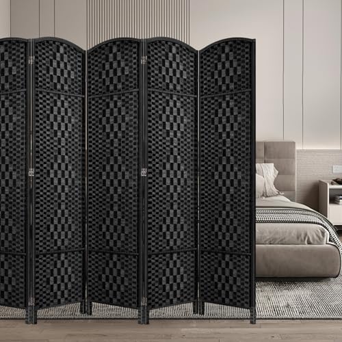 Room Divider, Room Dividers and Folding Privacy Screens, 16in Privacy Screen, 6 Panel Temporary Wall Partitions, 6ft Space Separation Panel Screen