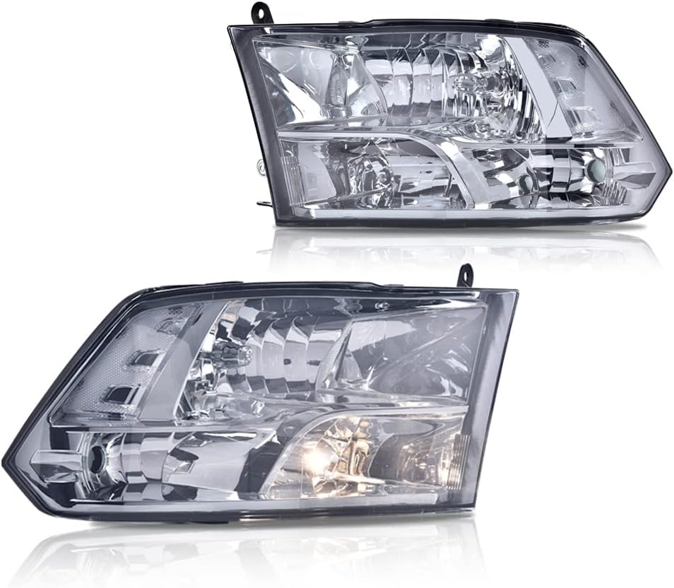 CNNELL Headlights Compatible with Dodge Ram 1500 2009 2010/Dodge Ram 2500 3500 10/Dodge Ram 1500 2500 3500 4500 5500 2011 2012 2013 2014 2015 2016