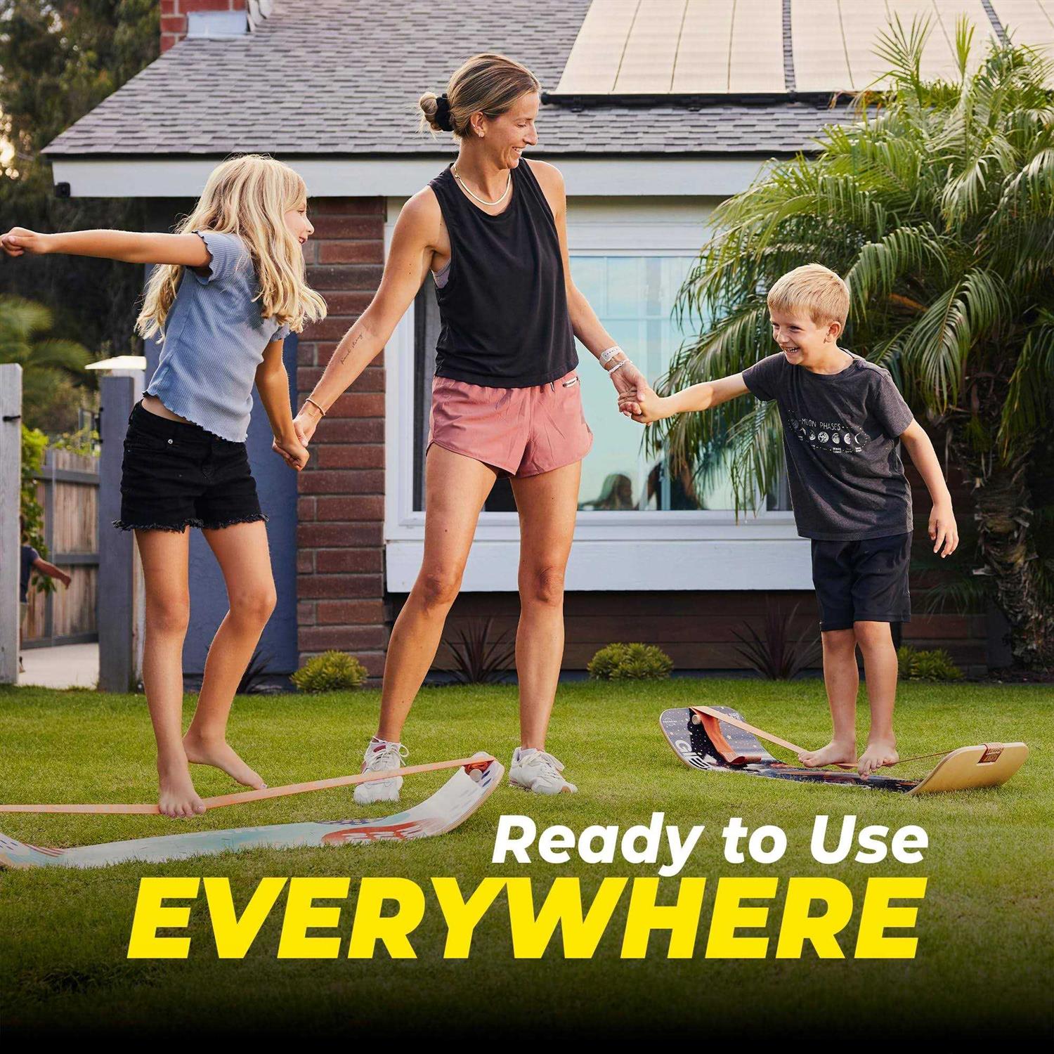 Gibbon GiBoard Balance Board for Adults &amp; Kids Slackline Workout Equipment Home Gym Training - Sports Supplies Online Store