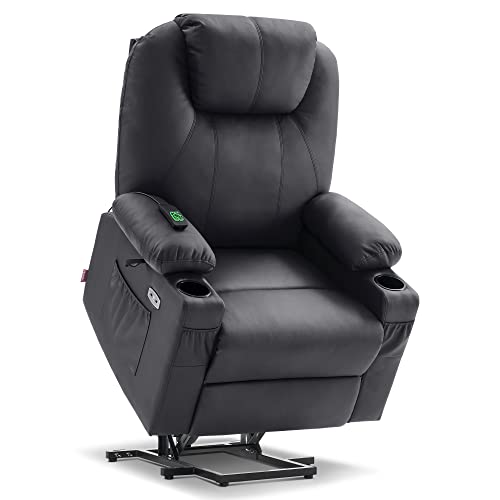 MCombo Dual Motor Large Power Lift Recliner Chair for Elderly, Lay Flat Lift Chair with Heat and Massage, Big Lift Recliner for Tall People