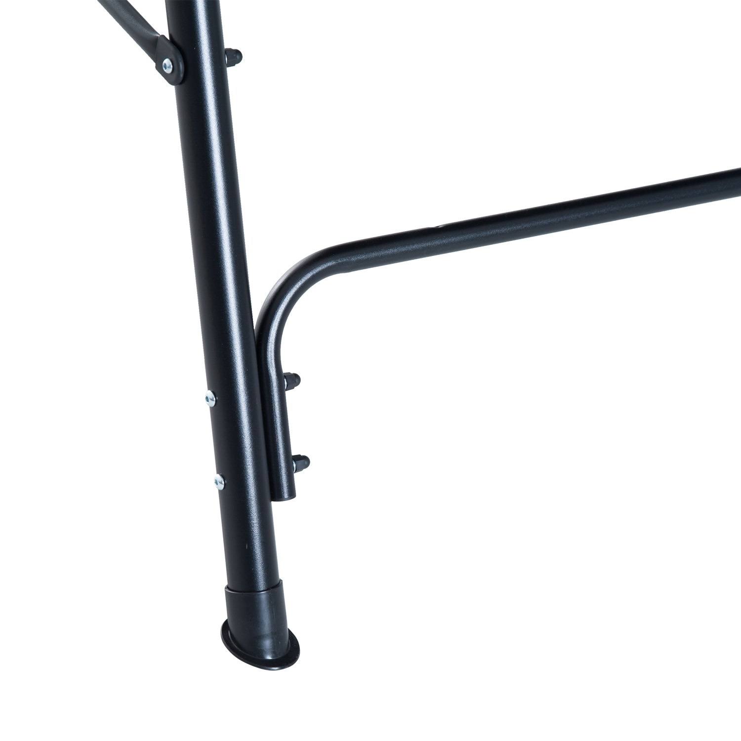 Outdoor Outsunny 3 Person Steel Canopy Porch Swing - Black