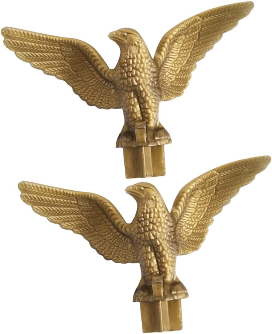 8 Pcs Eagle Flagpole Head Flag Pole Eagle Finial Topper Crafts Flag Topper Outdoor Accessories Metal Decor Metal Trim Top Hat Flag Pole Ornament The