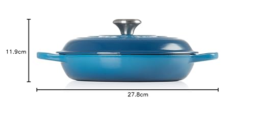 Le Creuset Enameled Cast Iron Signature Braiser, 3.5 qt., Marseille