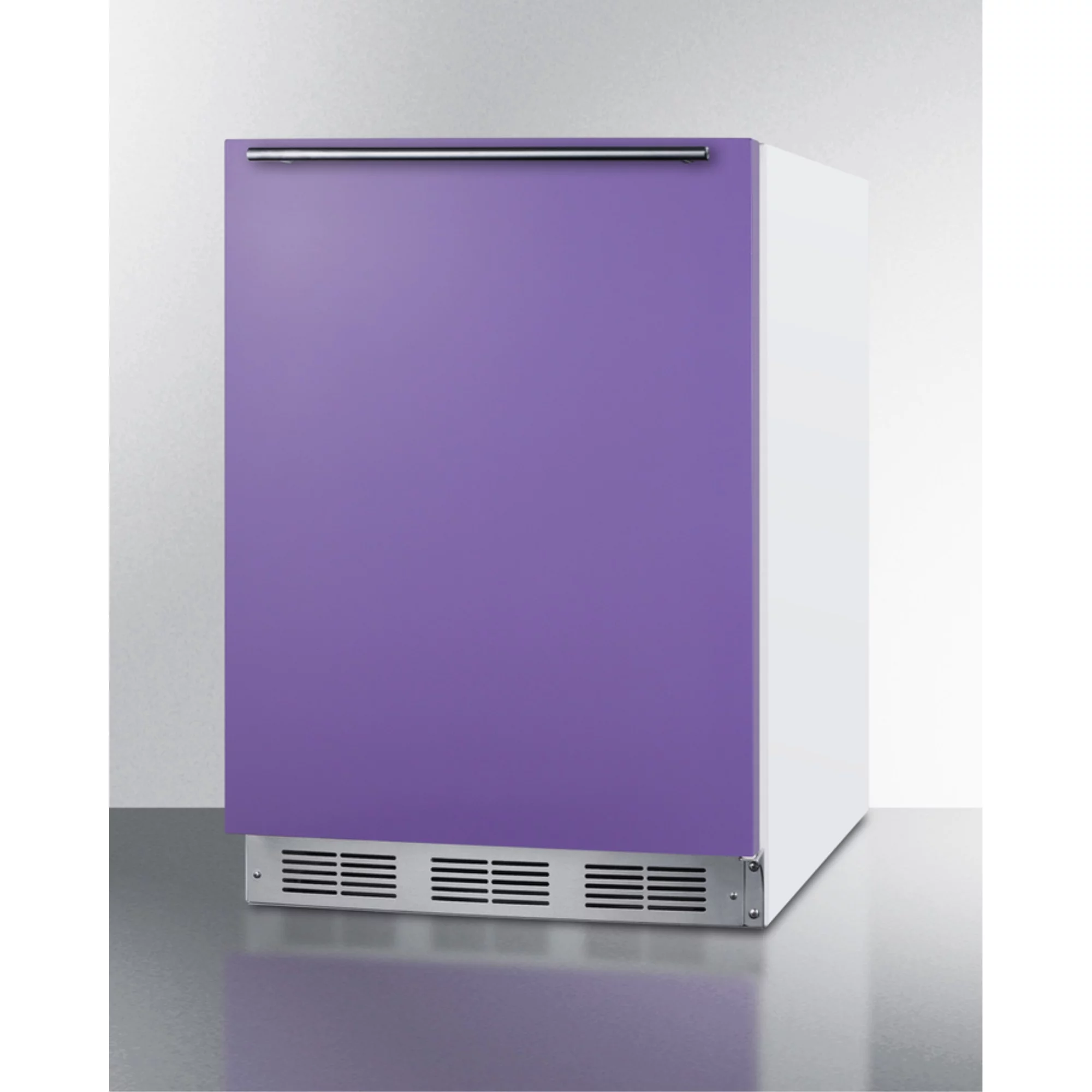Summit Brf611whada 24" Wide 5.1 Cu. Ft. Compact Refrigerator And Freezer Combo - Purple